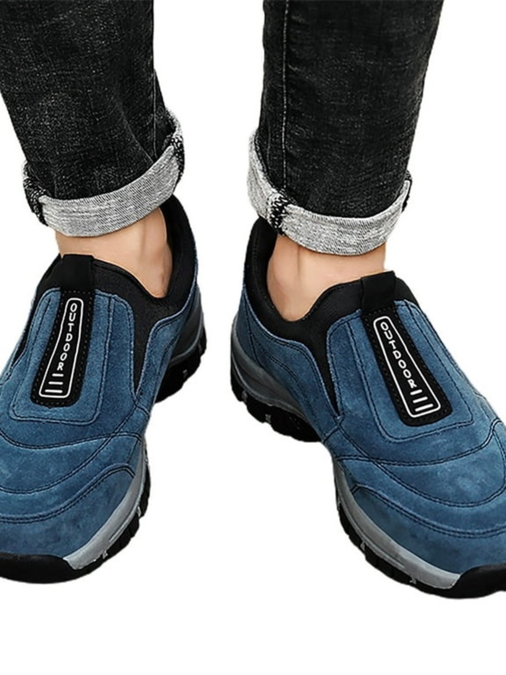 Men Casual Shoes Outdoor Walking Shoes Slip On Flats Male Footwear Size 46/12